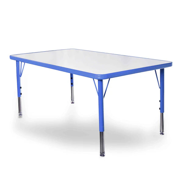 24x45 Table with 6 Plastic Chairs Set