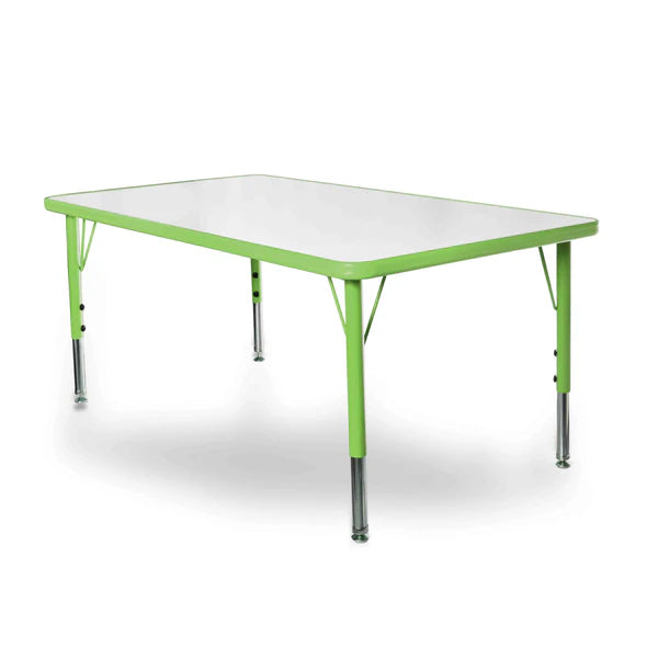 24x45 Table with 6 Plastic Chairs Set