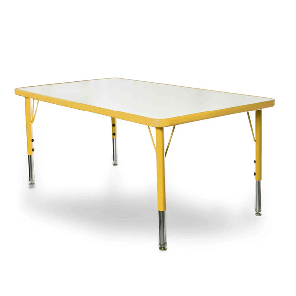 24x45 Table with 6 Plastic Chairs Set